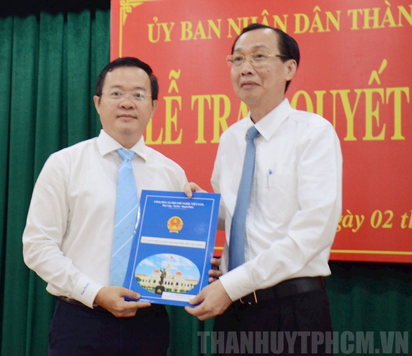 Ông Đinh Khắc Huy làm chủ tịch UBND quận Bình Thạnh - Ảnh 1.