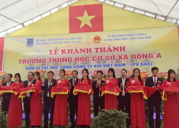 PV GAS tài trợ xây dựng Trường THCS Đông Á, Thái Bình - Ảnh 2. PV GAS tài trợ xây dựng Trường THCS Đông Á, Thái Bình - Ảnh 2.