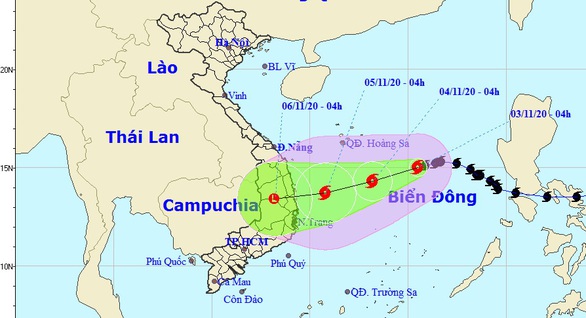 Bão số 10 tăng cấp trở lại khi đến gần Quảng Ngãi - Khánh Hòa, vì sao? - Ảnh 1.