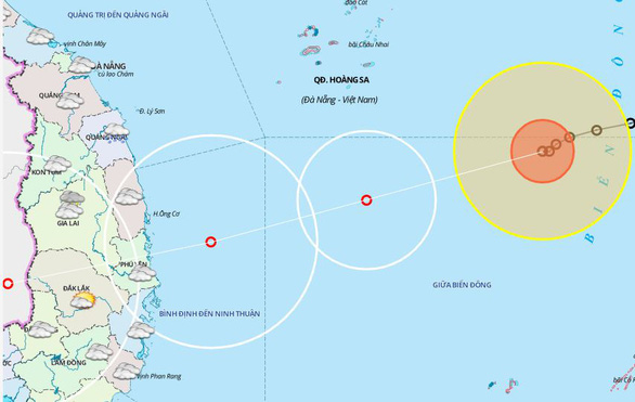 Ảnh hưởng bão số 10, biển Quảng Nam - Ninh Thuận gió mạnh lên từ tối nay - Ảnh 1.