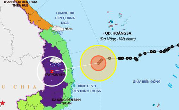 Bão số 10 yếu thành áp thấp, miền Trung có nơi mưa trên 250mm - Ảnh 1.