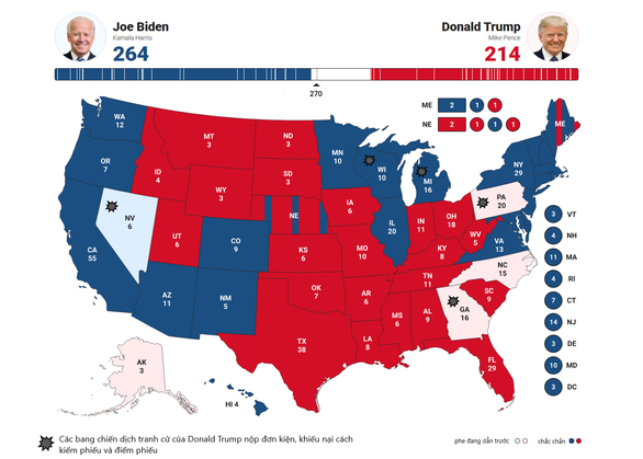 Kiểm lại phiếu bầu tổng thống Mỹ: Mỗi bang mỗi cách - Ảnh 3.