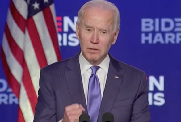 Ông Biden tuyên bố đang giành chiến thắng và sẽ được hơn 300 phiếu đại cử tri - Ảnh 1.