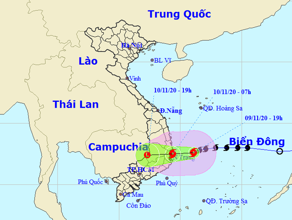 7h sáng mai bão đổ vào biển Bình Định - Ninh Thuận, gió giật cấp 11 - Ảnh 1.