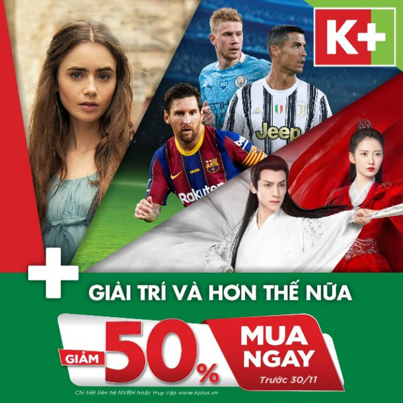 K+ khuyến mại 50% đón lễ hội cuối năm - Ảnh 1.