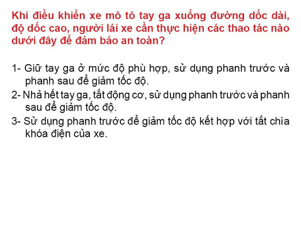 Sát hạch lý thuyết lái ôtô: gần 16% số câu hỏi không cần thiết? - Ảnh 1.