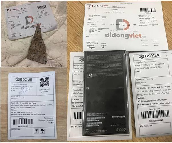 Mua iPhone 12 Pro Max giá 32 triệu đồng, khách nhận được... cục gạch - Ảnh 1. Mua iPhone 12 Pro Max giá 32 triệu đồng, khách nhận được... cục gạch - Ảnh 1.