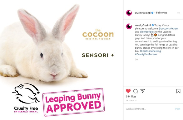 Cocoon - Mỹ phẩm Việt đầu tiên không thử nghiệm trên động vật - Ảnh 1. Cocoon - Mỹ phẩm Việt đầu tiên không thử nghiệm trên động vật - Ảnh 1.