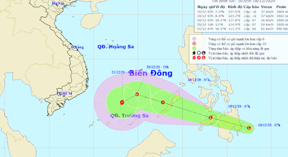 Biển Đông có thể bão trong 2-3 ngày tới - Ảnh 1.