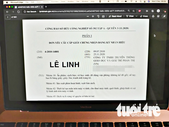 Bị Lê Linh phản đối đơn đăng ký nhãn hiệu 10 năm trước, Phan Thị muốn hủy đơn - Ảnh 1.