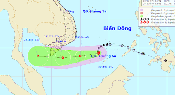 Bão số 14 duy trì cấp 8, giật cấp 10, ít có khả năng ảnh hưởng đất liền - Ảnh 1.