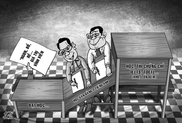 Bằng 2 tiếng Anh thông hành suốt đời, học không được thì... mua? - Ảnh 2. Bằng 2 tiếng Anh thông hành suốt đời, học không được thì... mua? - Ảnh 2.