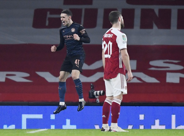 Vùi dập Arsenal tại Emirates, Man City vào bán kết Cúp liên đoàn - Ảnh 3. Vùi dập Arsenal tại Emirates, Man City vào bán kết Cúp liên đoàn - Ảnh 3.