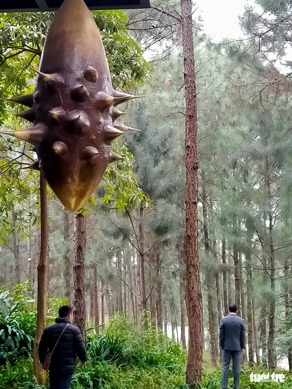 Enter the pine forest to see pictures and sculptures - Photo 5.