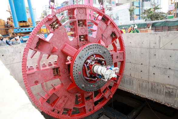 Lắp khiên đào, hoàn thiện robot đào hầm đường metro Nhổn - ga Hà Nội - Ảnh 4.