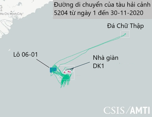 Tàu hải cảnh lớn của Trung Quốc ngang nhiên xâm phạm trên Biển Đông - Ảnh 2.