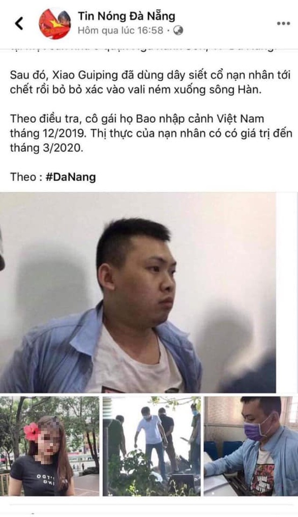 Câu view từ vụ người Trung Quốc giết đồng hương, quản trị viên fanpage bị xử lý - Ảnh 2. Câu view từ vụ người Trung Quốc giết đồng hương, quản trị viên fanpage bị xử lý - Ảnh 2.