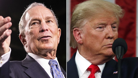 Ông Trump cà khịa với tỉ phú Bloomberg - Ảnh 2. Ông Trump cà khịa với tỉ phú Bloomberg - Ảnh 2.