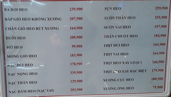 Sau cam kết giảm, giá thịt heo vẫn trên trời - Ảnh 2. Sau cam kết giảm, giá thịt heo vẫn trên trời - Ảnh 2.