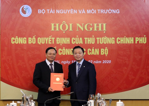 Công bố quyết định bổ nhiệm thứ trưởng Bộ Tài nguyên - môi trường - Ảnh 1. Công bố quyết định bổ nhiệm thứ trưởng Bộ Tài nguyên - môi trường - Ảnh 1.