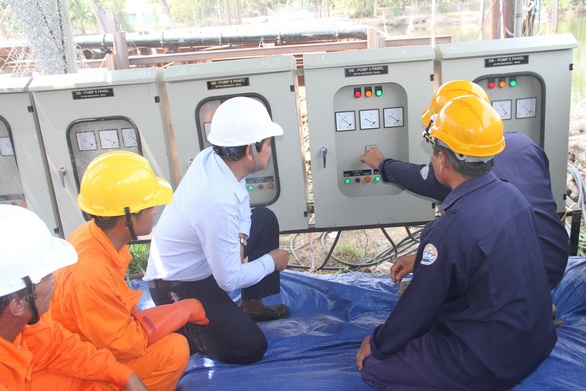 EVN SPC tăng cường cấp điện chống hạn mặn tại miền Tây Nam Bộ - Ảnh 1. EVN SPC tăng cường cấp điện chống hạn mặn tại miền Tây Nam Bộ - Ảnh 1.