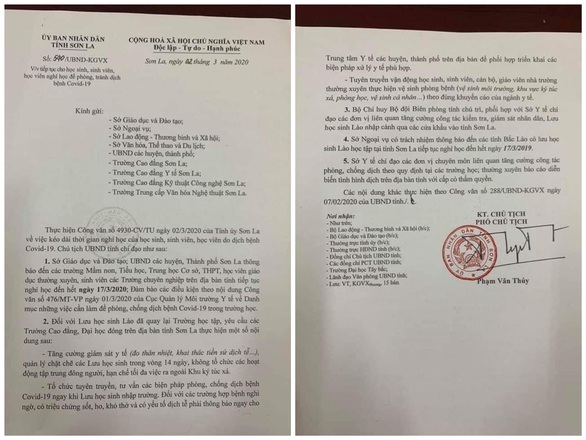 Sơn La cho học sinh nghỉ học sau 1 ngày trở lại trường - Ảnh 1. Sơn La cho học sinh nghỉ học sau 1 ngày trở lại trường - Ảnh 1.