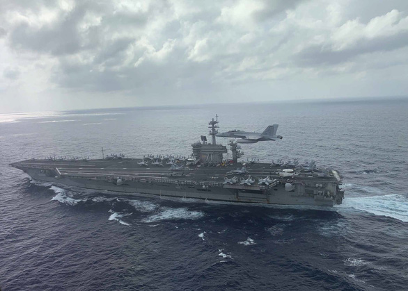 USS Theodore Roosevelt ghé Đà Nẵng là chuyến thăm thông thường của tàu Mỹ - Ảnh 1. USS Theodore Roosevelt ghé Đà Nẵng là chuyến thăm thông thường của tàu Mỹ - Ảnh 1.