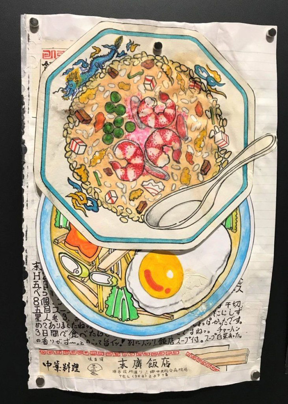 32 năm vẽ từng bữa ăn, đầu bếp Nhật lưu giữ miền ký ức ẩm thực - Ảnh 10.