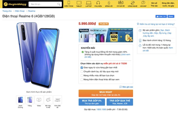 Sắm ngay Realme 6 tại Thế Giới Di Động để tránh dịch bớt nhàm chán - Ảnh 4. Sắm ngay Realme 6 tại Thế Giới Di Động để tránh dịch bớt nhàm chán - Ảnh 4.