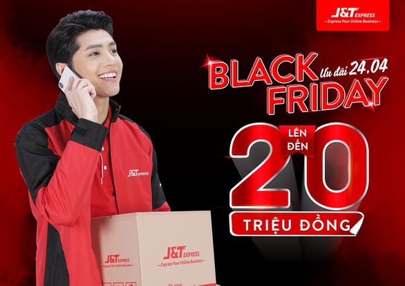 Gửi hàng ngày Black Friday - J&T Express trao tay cơ hội nhận quà hấp dẫn - Ảnh 1. Gửi hàng ngày Black Friday - J&T Express trao tay cơ hội nhận quà hấp dẫn - Ảnh 1.