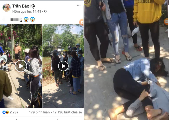 Xác minh hàng chục thanh niên tụ tập cổ vũ 2 cô gái đánh nhau - Ảnh 1. Xác minh hàng chục thanh niên tụ tập cổ vũ 2 cô gái đánh nhau - Ảnh 1.