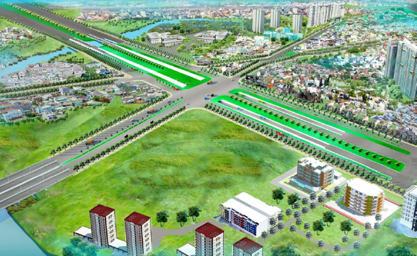 TP.HCM: Khởi công nút giao thông Nguyễn Hữu Thọ - Nguyễn Văn Linh - Ảnh 1. TP.HCM: Khởi công nút giao thông Nguyễn Hữu Thọ - Nguyễn Văn Linh - Ảnh 1.