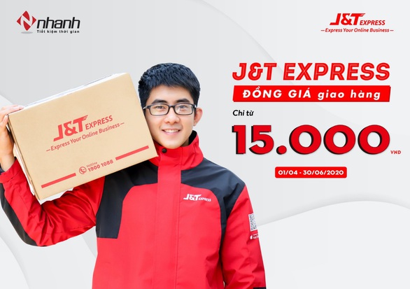 J&T Express đồng giá giao hàng chỉ từ 15.000đ cho khách hàng trên Nhanh.vn - Ảnh 1. J&T Express đồng giá giao hàng chỉ từ 15.000đ cho khách hàng trên Nhanh.vn - Ảnh 1.