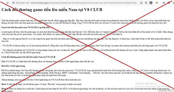 Hacker tấn công một loạt tên miền .gov.vn - Ảnh 1. Hacker tấn công một loạt tên miền .gov.vn - Ảnh 1.