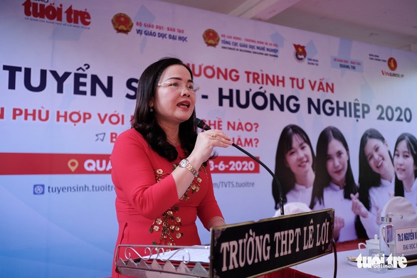 Tư vấn tuyển sinh - hướng nghiệp lần đầu đến Quảng Trị - Ảnh 2. Tư vấn tuyển sinh - hướng nghiệp lần đầu đến Quảng Trị - Ảnh 2.