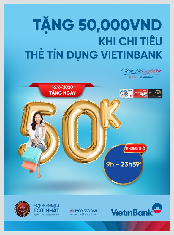 Hoàn ngay đến 50% cho mọi giao dịch chi tiêu thẻ tín dụng quốc tế - Ảnh 1. Hoàn ngay đến 50% cho mọi giao dịch chi tiêu thẻ tín dụng quốc tế - Ảnh 1.