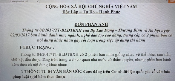 Gửi nhầm văn bản cho địa phương, Tổng cục Giáo dục nghề nghiệp nhận lỗi - Ảnh 2. Gửi nhầm văn bản cho địa phương, Tổng cục Giáo dục nghề nghiệp nhận lỗi - Ảnh 2.