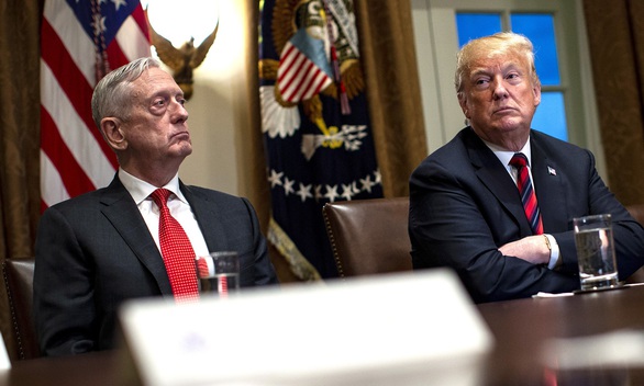 Bị cựu bộ trưởng quốc phòng chỉ trích, ông Trump: Vui vì ông đã ra đi - Ảnh 1. Bị cựu bộ trưởng quốc phòng chỉ trích, ông Trump: Vui vì ông đã ra đi - Ảnh 1.