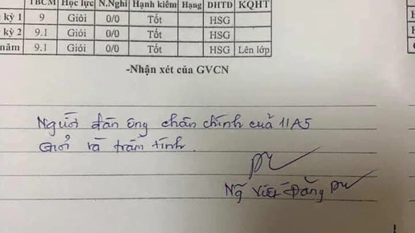 ‘Cô gái vàng trong làng lãnh đạo’… đi vào lời phê của thầy giáo - Ảnh 3. ‘Cô gái vàng trong làng lãnh đạo’… đi vào lời phê của thầy giáo - Ảnh 3.