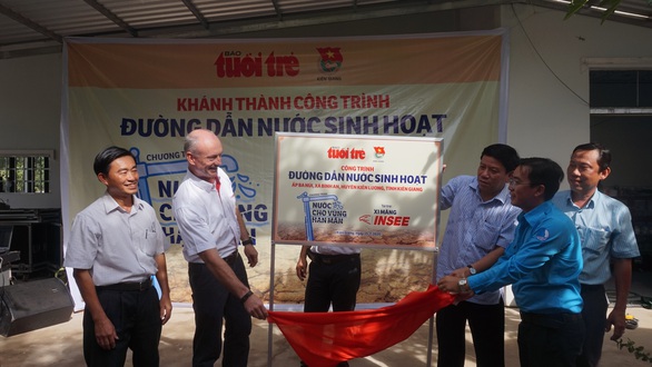 Khánh thành công trình nước sạch cho vùng hạn mặn Kiên Giang - Ảnh 1. Khánh thành công trình nước sạch cho vùng hạn mặn Kiên Giang - Ảnh 1.