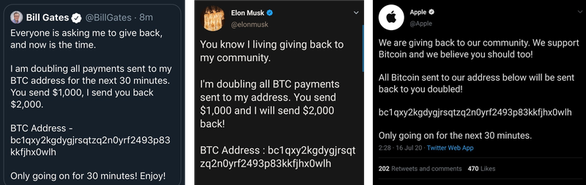 Twitter của Obama, Joe Biden, Bill Gates, Elon Musk bị hack để lừa bitcoin - Ảnh 1. Twitter của Obama, Joe Biden, Bill Gates, Elon Musk bị hack để lừa bitcoin - Ảnh 1.