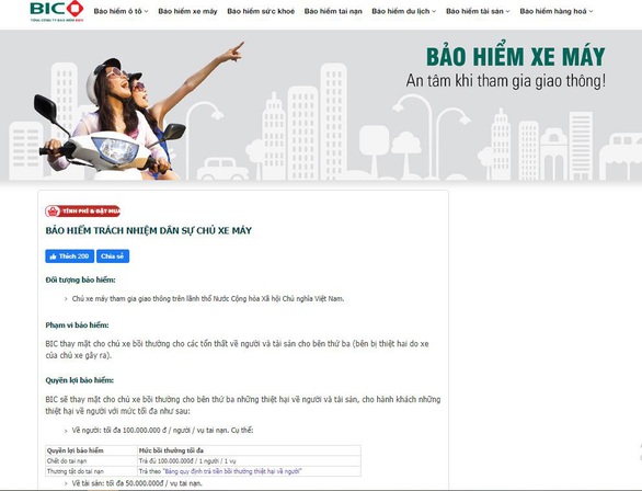 Dễ dàng mua bảo hiểm bắt buộc xe máy online - Ảnh 2. Dễ dàng mua bảo hiểm bắt buộc xe máy online - Ảnh 2.
