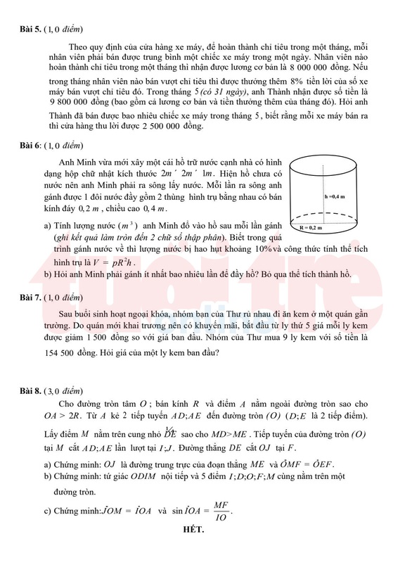 TP.HCM công bố đáp án bài thi tuyển sinh lớp 10 - Ảnh 8.