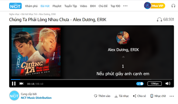 Alex Dương tỏ tình Chúng ta phải lòng nhau chưa cùng Erik - Ảnh 1. Alex Dương tỏ tình Chúng ta phải lòng nhau chưa cùng Erik - Ảnh 1.