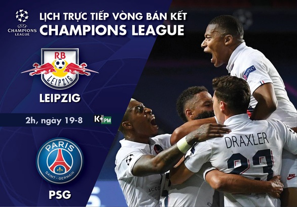 Lịch trực tiếp bán kết Champions League: Leipzig - PSG - Ảnh 1. Lịch trực tiếp bán kết Champions League: Leipzig - PSG - Ảnh 1.