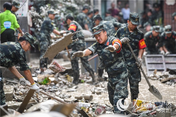 Chùm ảnh hậu lũ lụt lịch sử ở Trùng Khánh - Ảnh 3. Chùm ảnh hậu lũ lụt lịch sử ở Trùng Khánh - Ảnh 3.