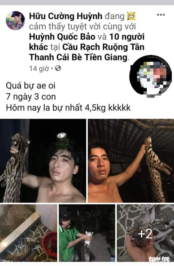 Giết động vật hoang dã rồi lên Facebook khoe chiến tích - Ảnh 1. Giết động vật hoang dã rồi lên Facebook khoe chiến tích - Ảnh 1.