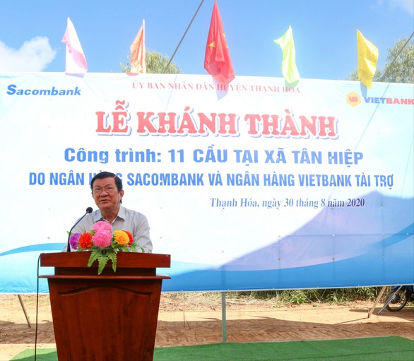Vietbank tài trợ 5 tỉ đồng xây 6 cầu ở xã biên giới tỉnh Long An - Ảnh 1. Vietbank tài trợ 5 tỉ đồng xây 6 cầu ở xã biên giới tỉnh Long An - Ảnh 1.