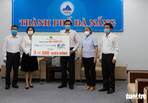 2 lần dừng hoạt động vì COVID-19, khu du lịch vẫn ‘tiếp sức’ Đà Nẵng máy ECMO 3,5 tỉ đồng - Ảnh 1. 2 lần dừng hoạt động vì COVID-19, khu du lịch vẫn ‘tiếp sức’ Đà Nẵng máy ECMO 3,5 tỉ đồng - Ảnh 1.