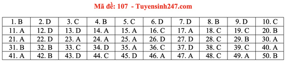Gợi ý bài giải môn toán thi tốt nghiệp THPT 2020 - Ảnh 11. Gợi ý bài giải môn toán thi tốt nghiệp THPT 2020 - Ảnh 11.